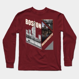 Boston Massachusetts Long Sleeve T-Shirt